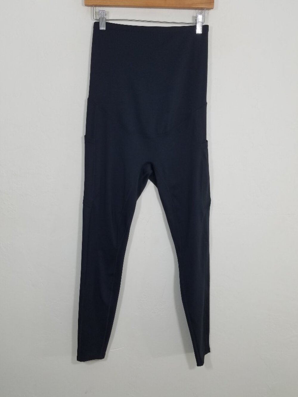 EUC Poshdivah Maternity Legging with Side Pockets Black Size M